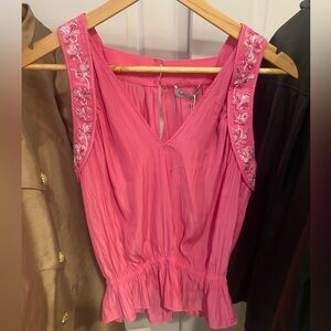 Ramy Brook Sleeveless Pink Blouse